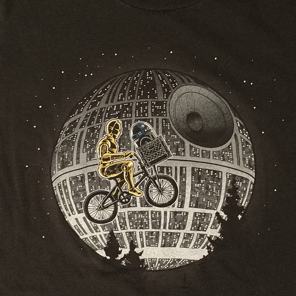 E T Star Wars T Shirt Rare Black Graphic by Tee Fury Women's ET Phone Home Bike